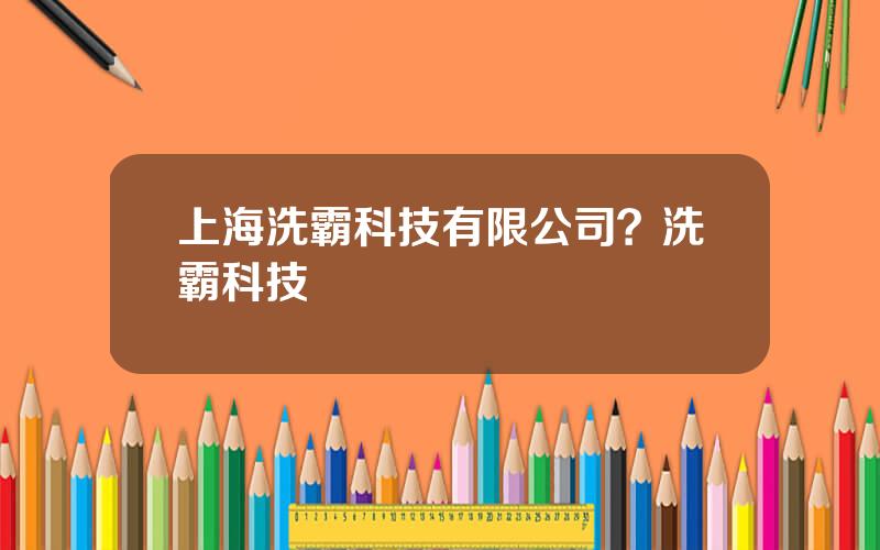 上海洗霸科技有限公司？洗霸科技