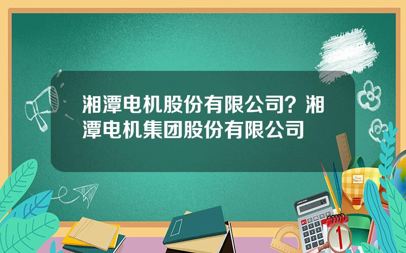 湘潭电机股份有限公司？湘潭电机集团股份有限公司